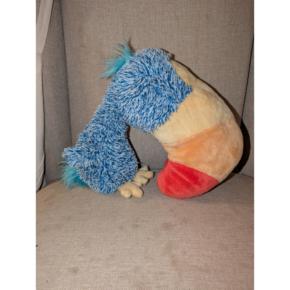 Gund Nuzzles Beaksly Blue Bird Plush Stuffed Animal 4030275 Colorful Beak 12 in